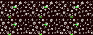 Ağaç dallı bahar çiçekleriyle desen, çiçek siluetiyle siyah renkler. Raster deseni.