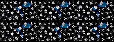 Raster. Siyah renkte güzel çiçekler, suluboya desenli eskiz deseni, duvar kağıdı, kart veya kumaş için fayanslı..