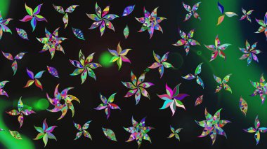 Raster stili kumaş deseni. Çiçekler suluboya çizim deseni.