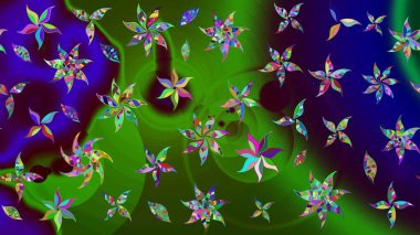 Tekstil, kumaş, kapaklar, duvar kağıtları, baskı, naylon, koleksiyon defteri, örgü, dekupaj için güzel bir eskiz. Küçük yeşil çiçeklerle oldukça kaliteli besin torbası deseni.