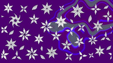 Menekşe çiçekli eskiz deseni, suluboya çiçek deseni, sevimli çiçek, duvar kağıdı, kart veya kumaş için fayanslı. Raster - stok.