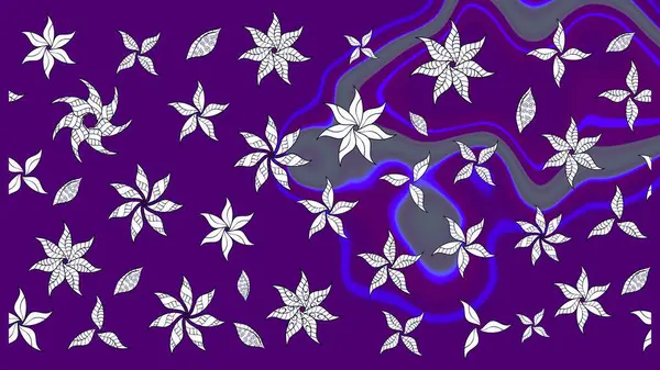 Menekşe çiçekli eskiz deseni, suluboya çiçek deseni, sevimli çiçek, duvar kağıdı, kart veya kumaş için fayanslı. Raster - stok.