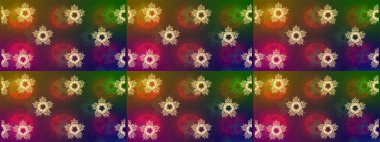 Arka plan üzerinde izole soyut kar taneleri ile düz tasarım. Kar tanesi süs desen. Raster resim. Kar taneleri arka plan. Snowflakes desen.