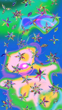 Suluboya tarzında mavi ve yeşil çiçekli zarif eskiz deseni, tasarım elementleri. Düzenlenebilir. Düğün davetiyeleri için çiçek deseni, tebrik kartları, hatıra defteri, baskı, hediye paketi, imalat