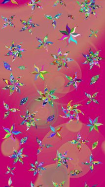 Çiçekli tebrik kartı. Pembe ve morumsu renklerde. Çiçek arkaplan. Raster illüstrasyonu. Doğum günü kartı ya da düğün davetiyesi. Suluboya çiçek buketi.