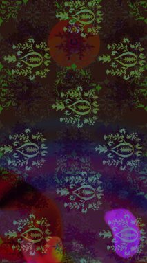 Hoş bir çiçek geçmişi var. Raster illüstrasyonu. Güzel kumaş deseni. Küçük çiçekte çizim deseni.