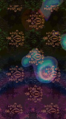 Raster Moda kumaş deseni. Çizgi çizimi kalıbı. Şirin çiçekler..