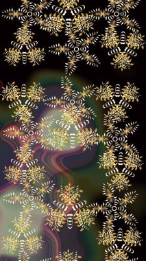 Egzotik çiçekler, botanik olarak parlak, siyah ve gri renkler üzerine klasik bir doğa. Raster illüstrasyonu. Klasik tropikal doğal elementlerin suluboya seti.