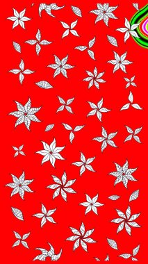 Hoş bir çiçek geçmişi var. Güzel kumaş deseni. Küçük bir çiçekte eskiz deseni. Raster illüstrasyonu.