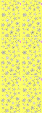 Modern çiçek arkaplanı. Halk tarzı. Moda baskıları için zarif bir şablon. Parlak renkli çiçekleri ve sarı ve beyaz yaprakları olan muhteşem bir çiçek deseni..