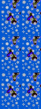 Suluboya etkisi. Organik elementler. Botanik çizim kalıbı. Raster deseni.