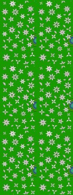 Hediye ambalaj kağıdı, tebrik kartları, posterler ve pankart tasarımı. Yeşil ve nötr renklerde çiçekler. Raster düz çiçek çizim deseni.