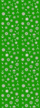 Küçük çiçekteki sevimli çiçek deseni. Soyut çiçek çizim kalıbı arka planı. Raster illüstrasyonu. Raster deseni. Yeşil ve nötr renklerde.