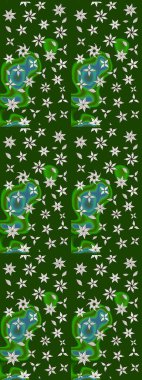 Çiçek kompozisyonu, el boyası, hassas şablon. Sevgililer günü ve tebrik kartı konsepti için şık bir davetiye. Üst manzara, yumuşak yeşil ve nötr renk tarzı. Manzaralı çiçek deseni.