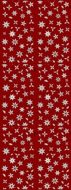 Çiçekli çizim şekli. Kırmızı ve nötr renklerde çiçekler. Düz Çiçek Elementleri Tasarımı. Renkli Bahar Teması çizim şablonu.