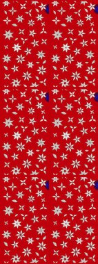 Küçük çiçekteki sevimli çiçek deseni. Kırmızı ve nötr renkte çiçekler.