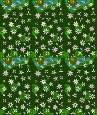 Modaya uygun kumaş deseni. Raster illüstrasyonu. Küçük çiçekteki sevimli çiçek deseni. Tony 'nin kumaş desenini çiz.