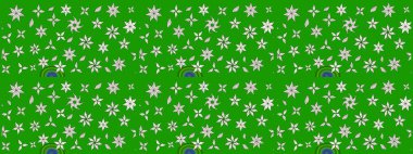 Yeşil ve nötr renklerde çiçekler. Çiçek desenli eskiz, darbeler, sıçramalar, yaz çiçekleri. Raster illüstrasyonu.