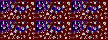 Raster illüstrasyonu. Flower eskiz arka planı. Şatafatlı bahar bahçesi dokusu. Çiçek deseni.