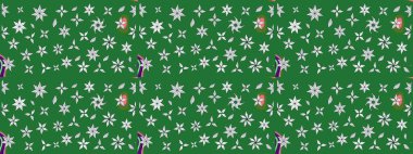 Moda baskıları için zarif bir şablon. Çiçekli bahar çiçekleri. Küçük çiçekte güzel bir desen. Küçük renkli çiçekler. Motley illüstrasyonu.