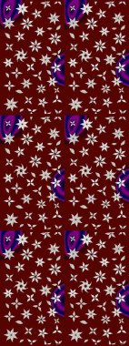 Kibarca, kırmızı renkte bahar çiçekleri. Çiçekli yumuşak bir eskiz şekli. Raster çiçekleri klasik tarzda çizilmiş. Raster illüstrasyonu.