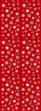 Çizim çiçek deseni duvar kâğıdı olarak kullanılabilir. Raster illüstrasyonu. Kırmızı renkte çiçekler.