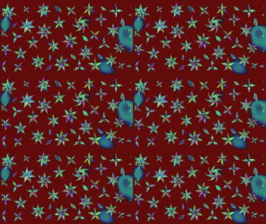 Raster illüstrasyonu. Kumaş, duvar kağıdı ve kağıt üzerine baskı yapmak için gelişen arka plan. Eski usul küçük çiçekli şirin bir eskiz deseni. Moda arka planında parlak buketler.