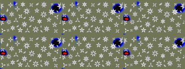 Manzaralı çiçek deseni. Çiçek kompozisyonu, el boyası, hassas şablon. Üst manzara, yumuşak yeşil renk tarzı. Sevgililer günü ve tebrik kartı konsepti için şık bir davet.