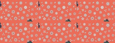 Çiçekli çiçek deseni, suluboya. Raster deseni. Küçük çiçekte güzel bir çiçek deseni..