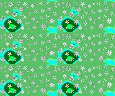 Renkli Bahar Teması eskiz kalıbı. Çiçekli eskiz arkaplanı. Çocuk stili. Düz Çiçek Elementleri Tasarımı.