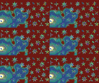 Sketch Colour Spring Theme eskiz kalıbı. Sevimli çiçek raster deseni. Kırmızı renkte çiçekler. Düz Çiçek Elementleri Tasarımı.