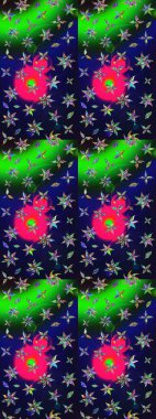 Büyük bir çiçek boyası seti. Raster şirin suluboya çiçek desenleri çiziyor. Kartlar, davetiyeler, tarih kartları ve daha fazlası için kullanılabilir.