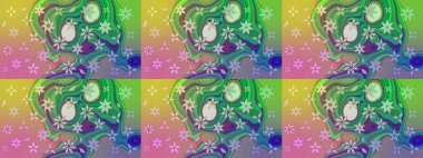 Raster güzel bir çiçek deseni çizmiş. Bahar mevsimi. Tatil havası. Nazik romantik baskı.