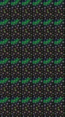 Şirin çiçek elementleri. Robot resim. Raster illüstrasyonu. Gri renkli çiçekler.