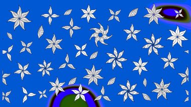 Şatafatlı bahar bahçesi dokusu. Çiçek deseni. Raster illüstrasyonu. Çiçek çizimi arkaplanı.