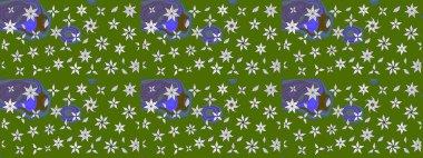 Moda baskıları için zarif bir şablon. Modern çiçek arkaplanı. Halk tarzı. Parlak renkli çiçekleri ve yeşil yaprakları olan harika bir çiçek deseni..