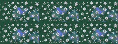 Çiçekli, yapraklı, çiçek desenli eskiz. El çizimi. Raster illüstrasyonu.