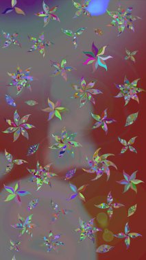 Raster Güzel kumaş deseni. Çiçek arkaplan ile soyut zarafet çizim deseni.