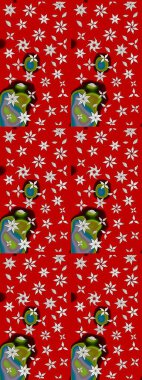 Vadinin çiçekleri kırmızı renklerde. Raster çiçek desenleri çiziyor..