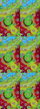 Küçük bir çiçekte eskiz deseni. Hoş bir çiçek geçmişi var. Raster illüstrasyonu. Güzel kumaş deseni.