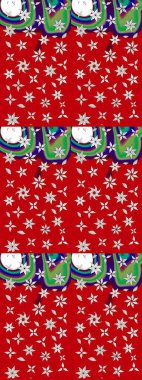 Raster Yumuşak kumaş deseni. Çiçek kırmızısı eskiz deseni. Klasik taslak çizimi. Raster çiçek izi..