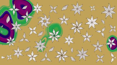 Zarif, parlak ve sarı çiçek desenli bir taslak. Sabıka fotoğraflarında, bebek kıyafetlerinde, duvar kâğıtlarında, paket kutularında falan kullanılabilir. Raster..