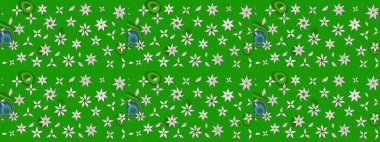 Çiçekleri, deniz kabukları, mandalaları ve suluboya efektleriyle donanma geçmişi. Yatak çarşafları, ceket, paket tasarımı, kumaş ve moda kavramları için tekstil baskısı. Çizim kalıbı etnik tasarım.