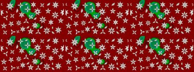 Raster Illustrasyon 'daki Çiçek Deseni' nin son moda çizimi. Güzel kumaş deseni. Renkli Yaz Temalı eskiz kalıbı. Düz Çiçek Elementleri Tasarımı.