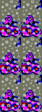 Tekstil, kumaş, kapaklar, duvar kağıtları, baskı, naylon, koleksiyon defteri, örgü, dekupaj için güzel bir eskiz. Küçük yeşil çiçeklerle oldukça kaliteli besin torbası deseni.