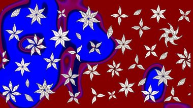 Motley illüstrasyonu. Küçük çiçekte güzel bir desen. Robot resim. Küçük renkli çiçekler. Çiçekli yaz çiçekleri. Moda baskıları için zarif bir şablon.