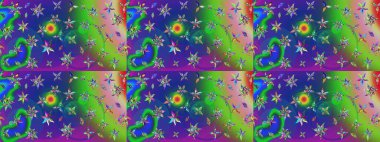 Yapraklı çizim şekli. Poster ya da kapak için arka plan. Tekstil için figür. Davetiye ve kartpostal tasarımı için dekoratif çiçek unsurları. Sevimli zarif çiçekler Raster illüstrasyonu.