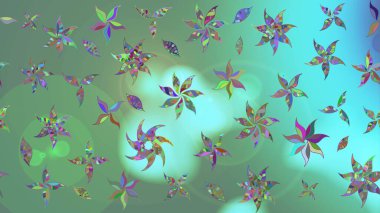 Yeşil renklerde. Anti-stres için soyut örnek sayfası. Raster illüstrasyonu.