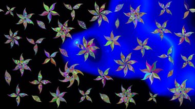 Nazik romantik baskı. Tatil havası. Bahar mevsimi. Raster güzel bir çiçek deseni çiziyor..