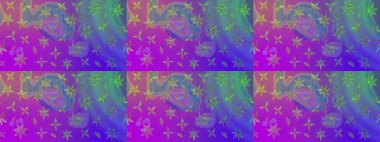 Mor renkli çiçekler. Sketch Colour Spring Theme eskiz kalıbı. Sevimli çiçek raster deseni. Düz Çiçek Elementleri Tasarımı.